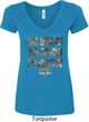 Mossy Oak No Boots No Spurs No Service Ladies V-Neck Shirt
