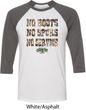Mossy Oak No Boots No Spurs No Service Mens Raglan Shirt