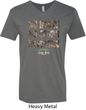 Mossy Oak No Boots No Spurs No Service Mens V-Neck Shirt