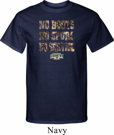 Mossy Oak No Boots No Spurs No Service Tall Shirt