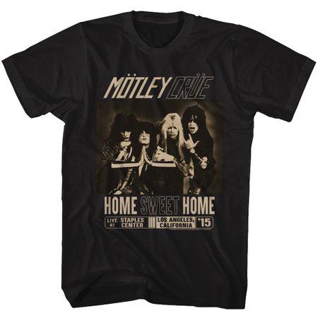 Motley Crue Home Sweet Home Adult T-shirt - Black