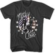 Motley Crue American Flag Adult Rock T-shirt - Charcoal