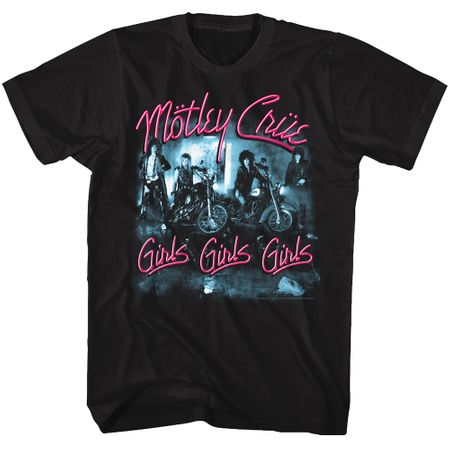 Motley Crue Girls Girls Girls T-shirt - Black