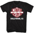Motley Crue Hollywood CA Sign Adult T-shirt - Black