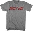 Motley Crue LOGO Adult T-shirt - Gray