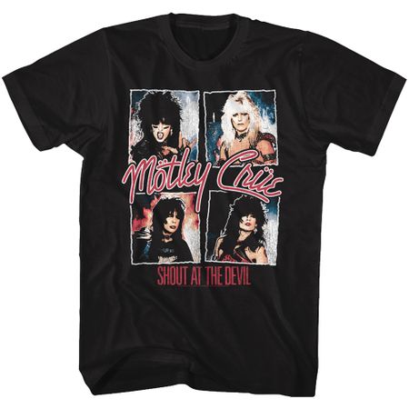 Motley Crue Shout at the Devil 1983 T-shirt - Black
