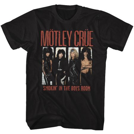 Motley Crue Smokin in the Boys Room Adult T-shirt - Black