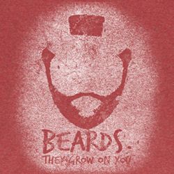 Mr. T Shirt Beards Adult Dirty Heather Red Tee T-Shirt