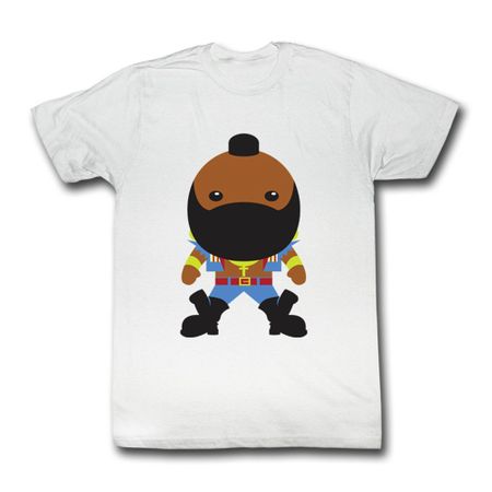 Mr. T Shirt Bubble T Adult White Tee T-Shirt
