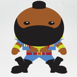 Mr. T Shirt Bubble T Adult White Tee T-Shirt