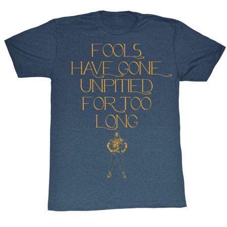 Mr. T Shirt It Ends Now Adult Blue Heather Tee T-Shirt