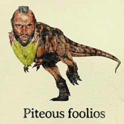 Mr. T Shirt Juniors Piteous Foolios Yellow Heather Tee T-Shirt