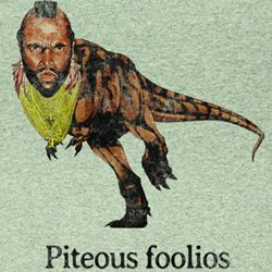 Mr. T Shirt Piteous Foolios Adult Green Heather Tee T-Shirt