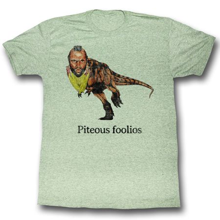 Mr. T Shirt Piteous Foolios Adult Green Heather Tee T-Shirt