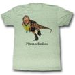 Mr. T Shirt Piteous Foolios Adult Green Heather Tee T-Shirt