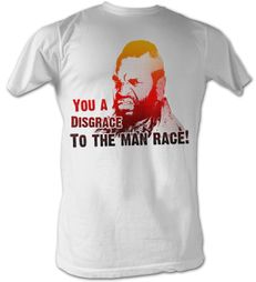 Mr. T T-Shirt Disgrace Fade A-Team Adult White Tee Shirt