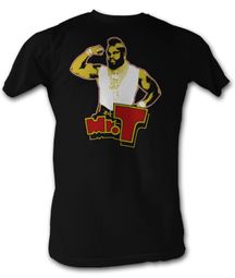 Mr. T T-Shirt - T Flex A-Team Adult Black Tee Shirt