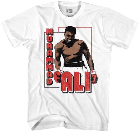 Muhammad Ali Greatest White Tee Shirt - Men's Sizes