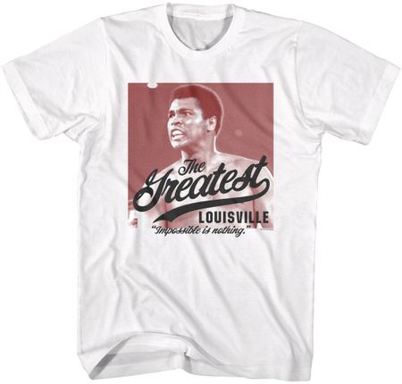 Muhammad Ali Impossible is Nothing White Tee Shirt