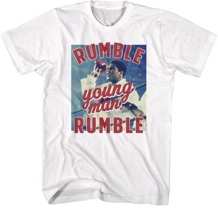 Muhammad Ali RUMBLE White T-shirt - Men's Sizes