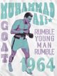 Muhammad Ali RUmble Young Man 1964 White Tee Shirt