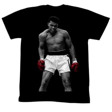 Muhammad Ali Shirt Again Adult Black Tee T-Shirt