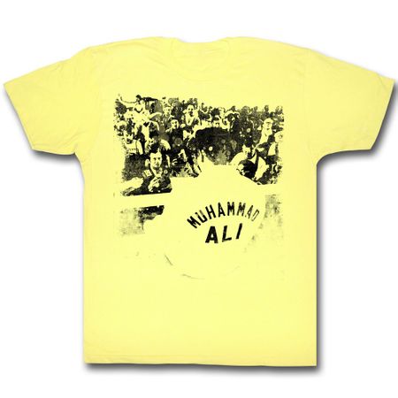 Muhammad Ali Shirt Ali Ringside Adult Yellow Tee T-Shirt