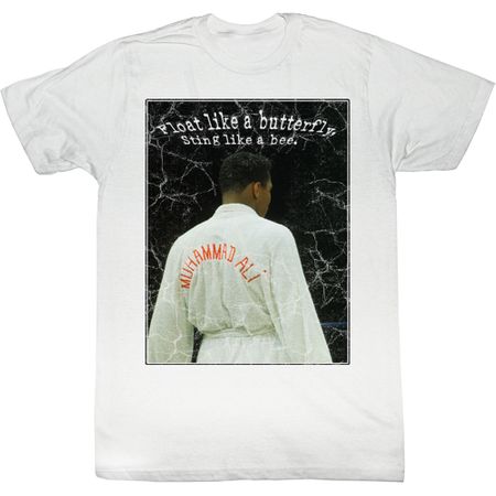 Muhammad Ali Shirt Champ Adult White Tee T-Shirt