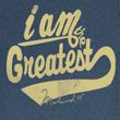 Muhammad Ali Shirt Greatest Adult Blue Heather Tee T-Shirt