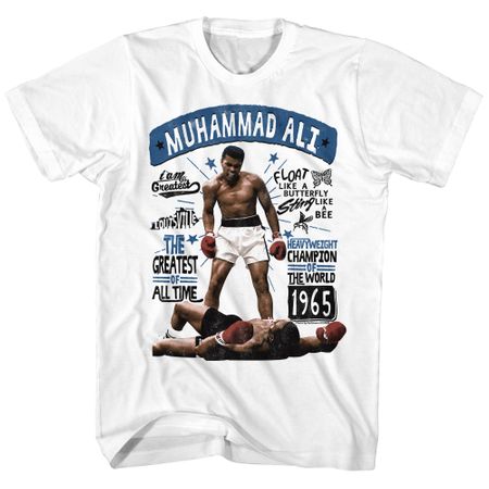 Muhammad Ali Shirt Heavyweight Champion White T-Shirt