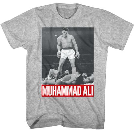 Muhammad Ali Shirt Over Liston Athletic Heather T-Shirt