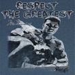 Muhammad Ali Shirt Respect The Great Adult Blue Tee T-Shirt