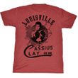 Muhammad Ali Shirt The Greatest Adult Heather Red Tee T-Shirt