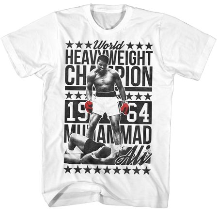 Muhammad Ali Shirt World Heavyweight Champion 1964 White T-Shirt