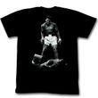 Muhammad Ali T-shirt Adult Ali Over Liston Black Tee Shirt