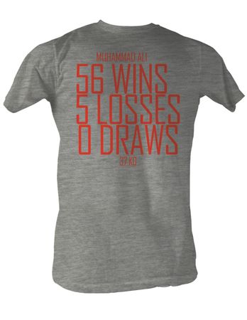 Muhammad Ali T-shirt Adult All I Do Gray Heather Tee Shirt