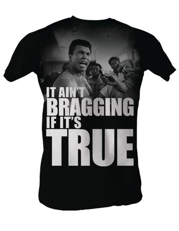 Muhammad Ali T-shirt Adult Grimace Black Tee Shirt