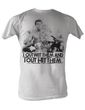 Muhammad Ali T-shirt Adult Outwit Out Hit White Tee Shirt