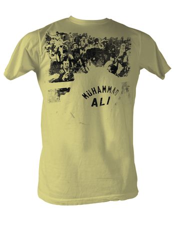 Muhammad Ali T-shirt Adult Ringside Lemon Tee Shirt