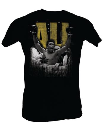 Muhammad Ali T-shirt Adult Super Ali Black Tee Shirt