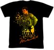Muhammad Ali T-shirt Boom Boom Pow Adult Black Tee Shirt