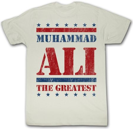 Muhammad Ali T-shirt StarsStarsStars Adult White Tee Shirt