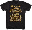 Muhammad Ali Wins Losses Record Mens Black Tee Shirt
