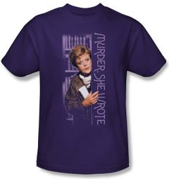 Murder She Wrote Shirt Around The Corner Adult Purple Tee T-Shirt