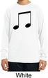 Music 8th Note Kids Dry Wicking Long Sleeve Shirt