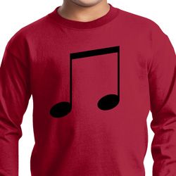 Music 8th Note Kids Long Sleeve Shirt
