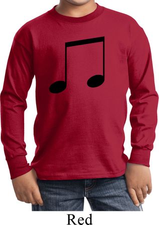 Music 8th Note Kids Long Sleeve Shirt