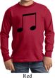 Music 8th Note Kids Long Sleeve Shirt