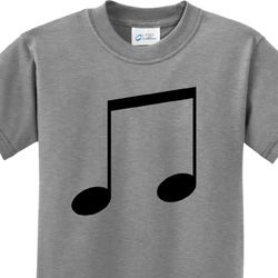 Music 8th Note Kids Shirt