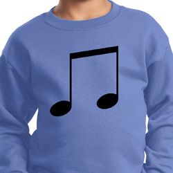 Music 8th Note Kids Sweatshirt